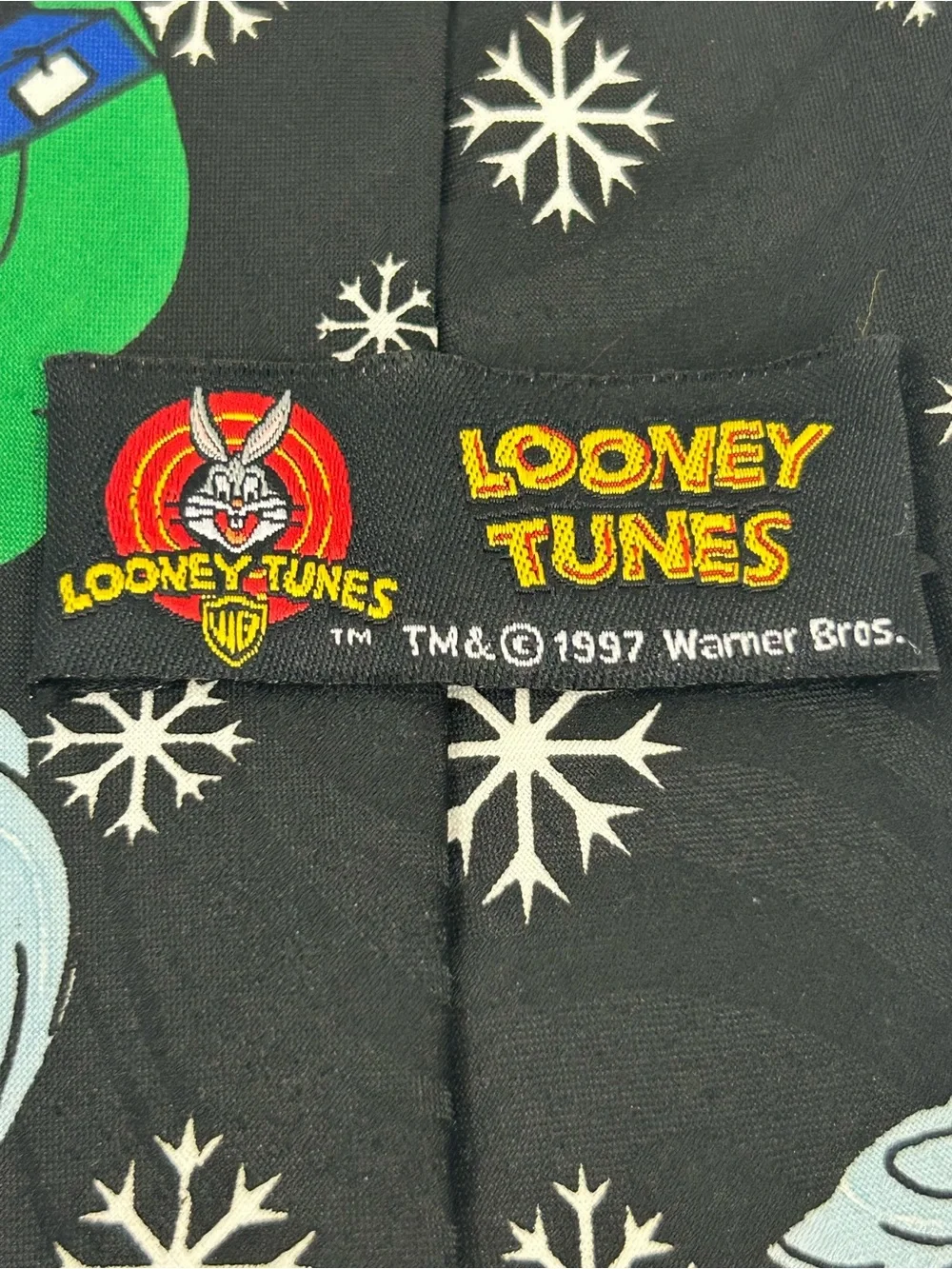 Looney Tunes Vintage 1997 Taz Christmas Mens Neck Tie